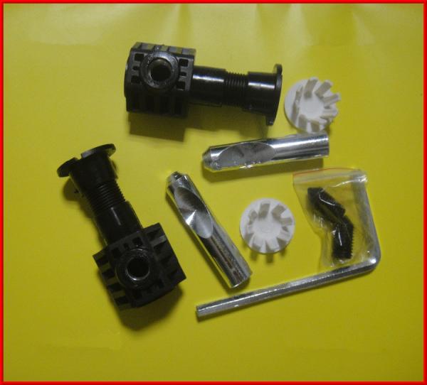 Black And White Toilet Seat Mounting Kit Corrosion Resistant Long Lifespan