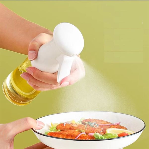 Portable BBQ Kitchen Calcium Sodium Glass Olive Oil Sprayer Atomized Spray Oil Bottle