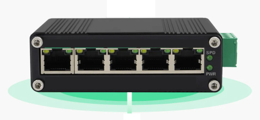 Переключателя POE портов входного сигнала 5 DC12-48V гигабит промышленного полный