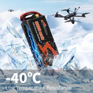 FPV Drone Battery 8000mAh 8400mAh 9000mAh 10000mAh 22.2v 6S2P Molicel P42a 21700
