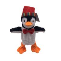 Pingouin de marche de peluche de Noël d'obstruction de chant 33cm
