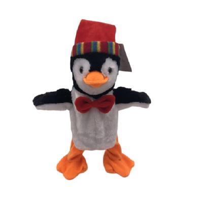 Pinguim de passeio do luxuoso do Natal do bloqueio do canto 33cm