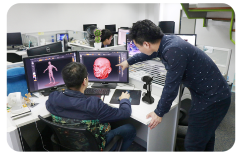 Блок развертки лазера 3Д Хандхэльд умного Полно-цвета портативный с 0,1 Мм РАЗРЕШЕНИЯ