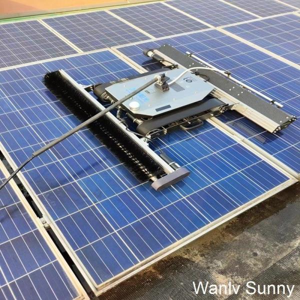 Innovative Hand-Free Solar Panel Cleaner Robot with Pressure Nozzle and Customization