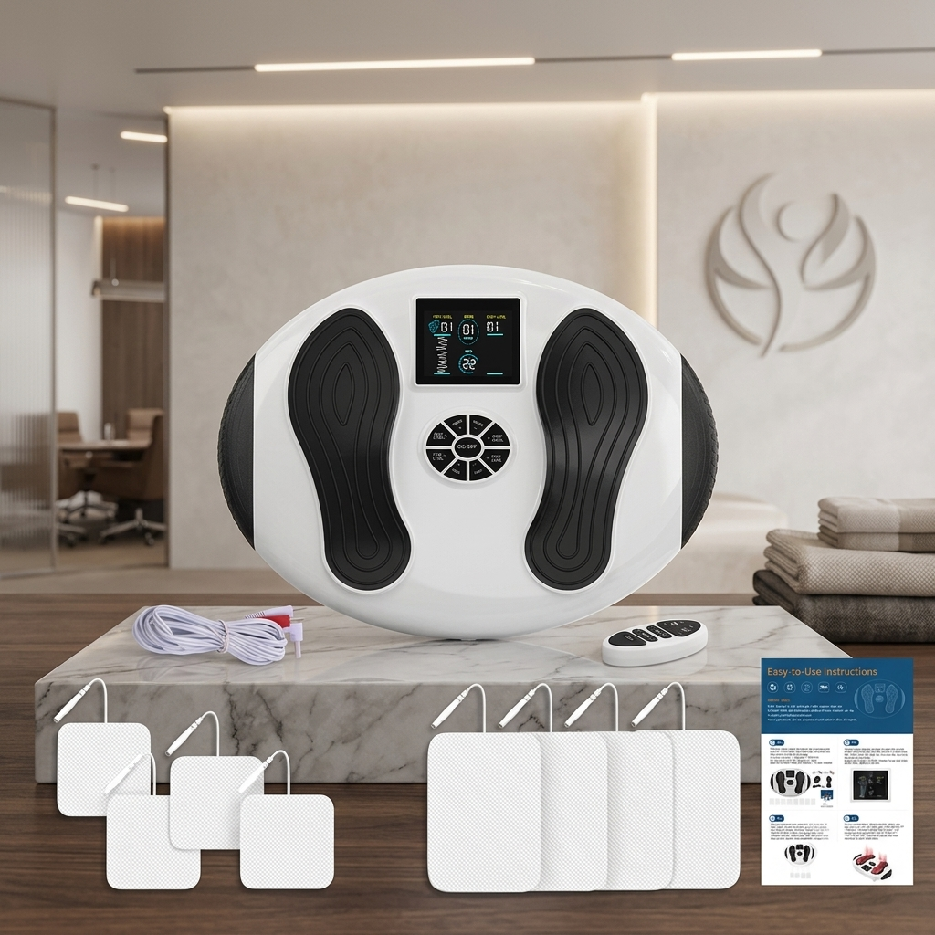 ZN-WK69 Professional EMS & TENS Foot Stimulator | Deep Tissue Circulation Massage Therapy Machine for Home Recovery