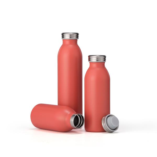 Insulated Stainless Double Wall Sports Water Bottle Steel 16 Oz