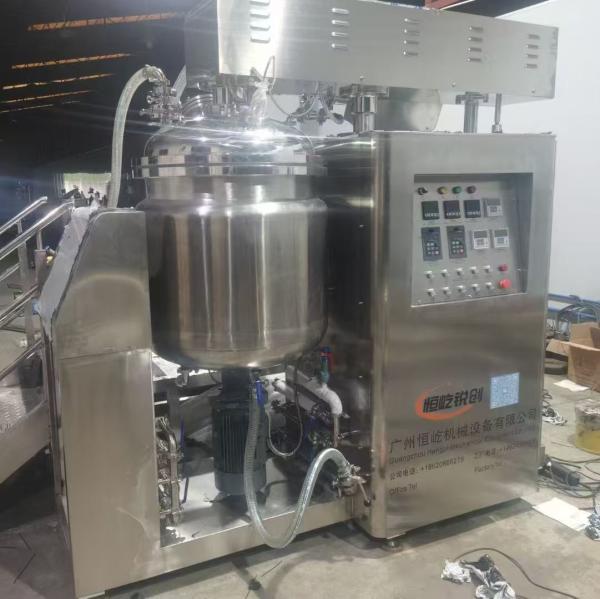 Máquina de emulsión de vacío de alta velocidad de 200L para crema cosmética