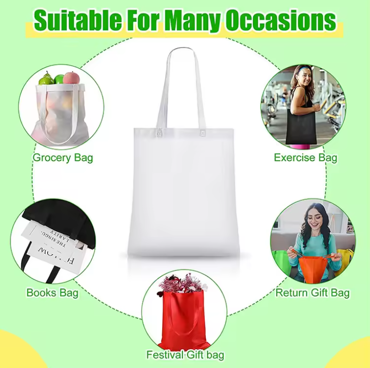 Custom Printing Eco Friendly Non Woven Bags Promotion Reusable Tote For Shopping