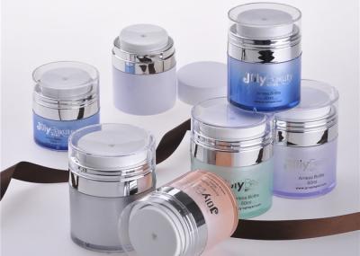 Transparent 50ml Plastic Airless Bottle No Pollution For Face Mask