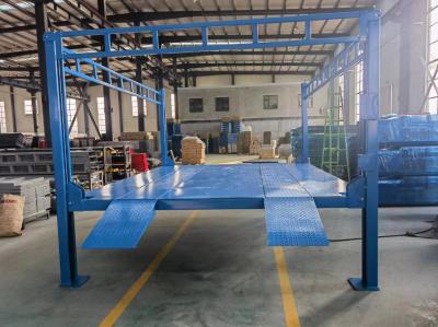 AA4C high rise 4 post parking lift  to the Netherlands car parking lift car elevator  2.5T 3.4M high car parking lift