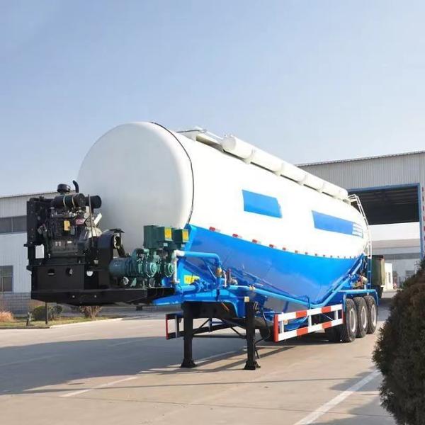 45 Cbm Steel 3 Axle Dry Bulk Cement Powder Tanker Semi Trailer With Wabco Relay Valve
