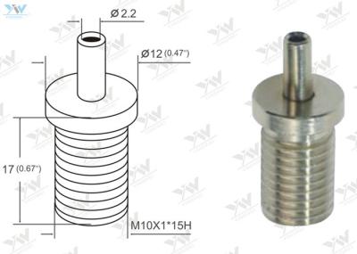 Revestimento ajustável do níquel do prendedor do fio da saída inferior do cabo com a linha masculina de M 10