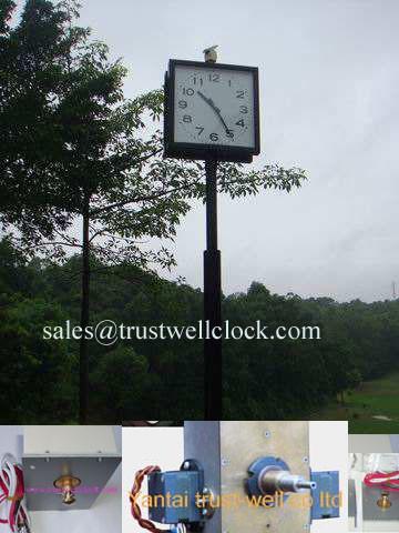 double side clocks,double side steet clocks,double side city clocks,double faces pole clocks,(Yantai)Trust-Well Co.,Ltd