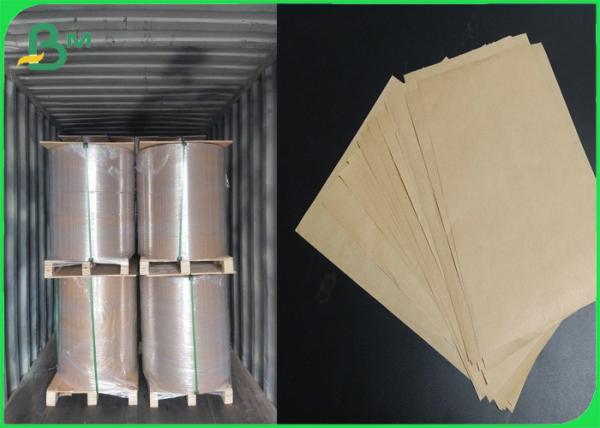 FDA Certificado 50gm 50gm 60gm Embalagem de alimentos Papel Kraft Marrom Natural Jumbo Roll