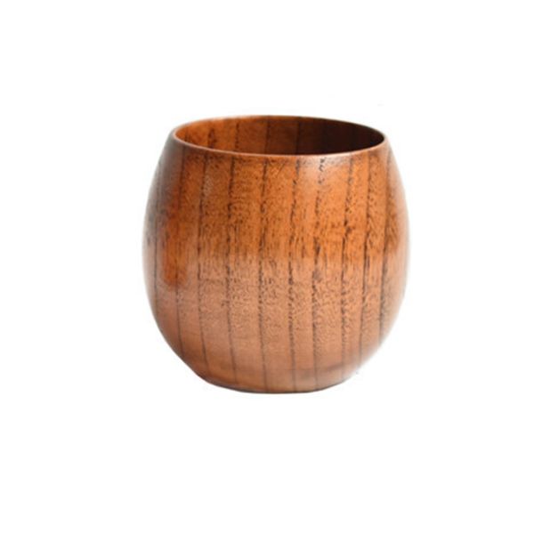 250ml Wooden Drinking Cups Practical Log Color Jujube Japanese Wooden Tea Cup