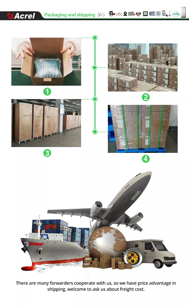 Acrel AMC48L-AI3 Ac Kwh Power Meter Three Phase Power Monitoring Energy Panel Meter
