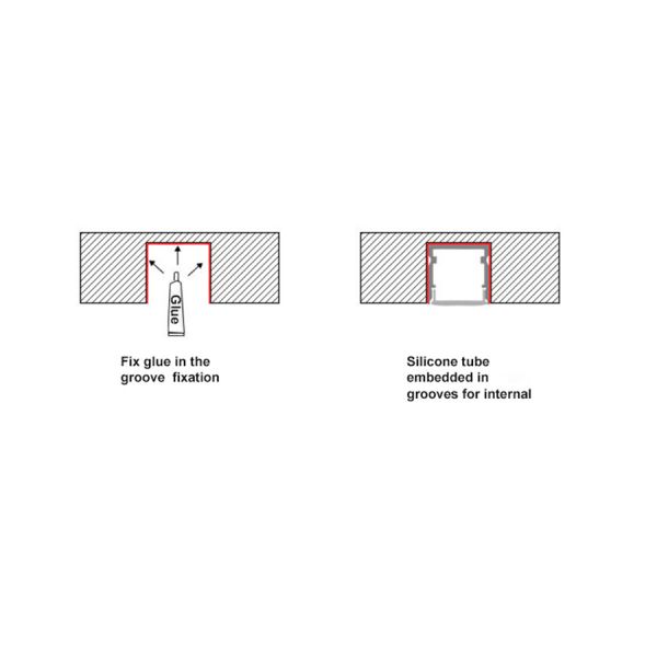 Трубка 12VDC гибкого трубопровода силикона геля кремнезема IP67 12*12mm гибкая