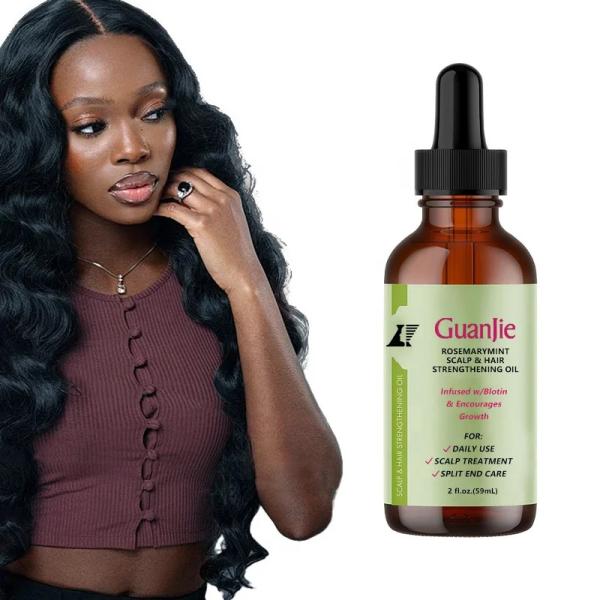 Hair Growth Oil For All Type Increases Hair Thickness Natural Cold Pressed Oils With Rosemary Mint