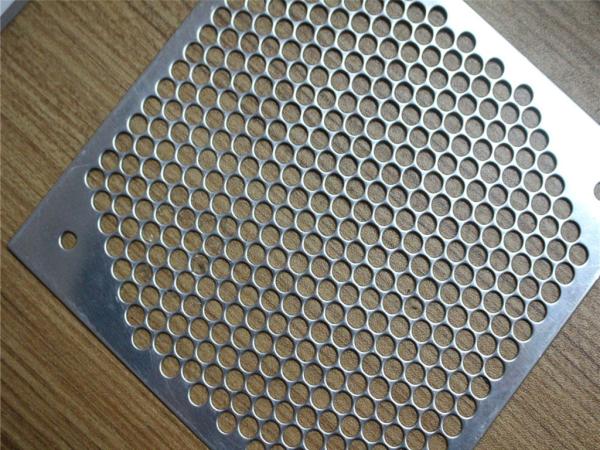 Stainless Steel / Aluminium Decorative Perforated Metal Panels Light Weight