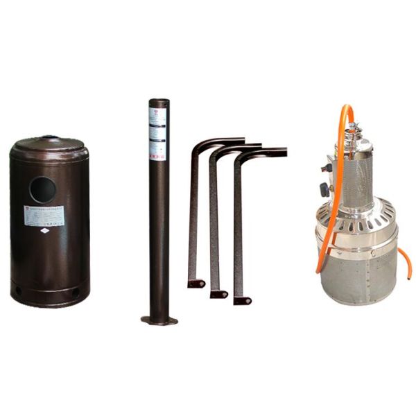 Residential Mushroom Patio Heater / Outdoor Propane Heat Lamp Easy Assembly