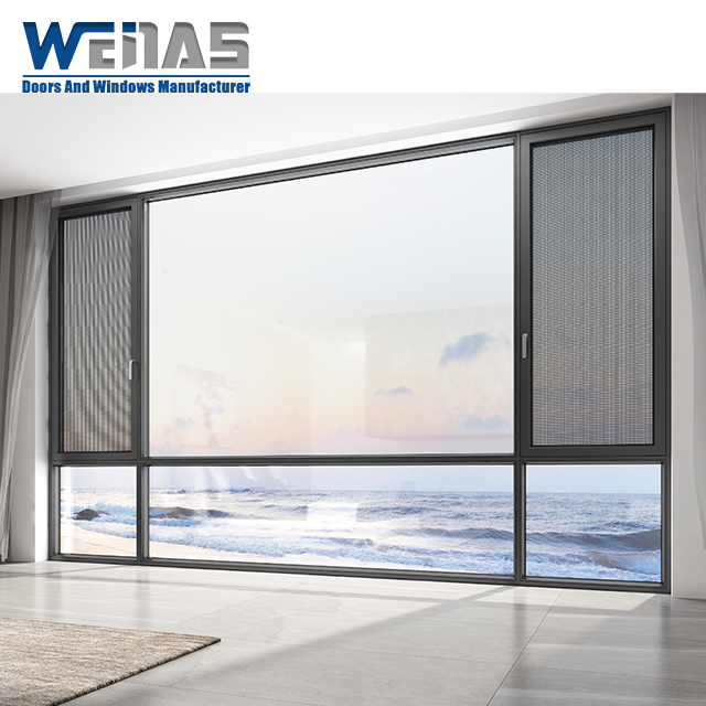 Aluminum Alloy Casement Windows Windproof For Balcony Patio Villa Hotel