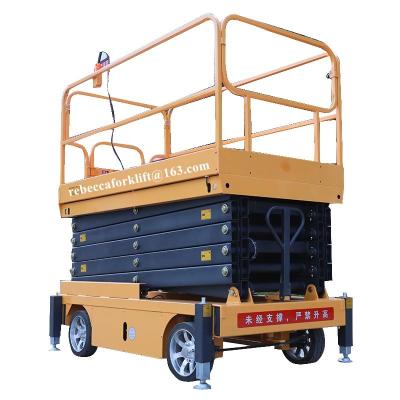 Hydraulic Mobile Elevated Lift Platform , 500kg 11m Outdoor Lifting Platform