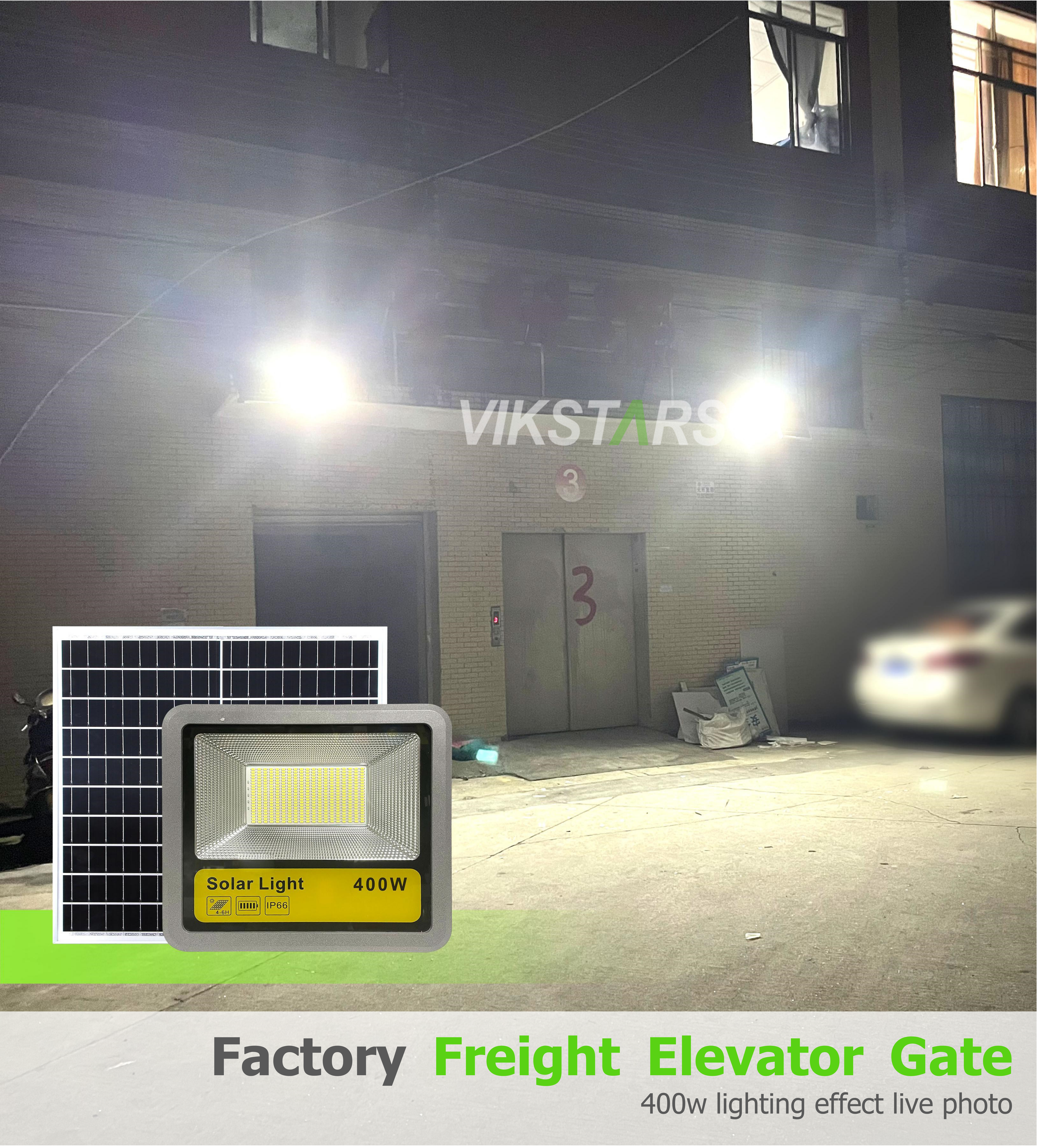 Aluminum solar reflectors 400w with mono solar panel high quality solar flood lights