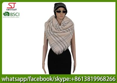 230g 120*130cm 100%Acrylic woven jacquard grid poncho Hot sale  factory  keep warm fashion china supplying for women