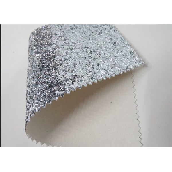 Custom Design Grade 3 PU Glitter Fabric 0.7mm For Making Hair Accessories