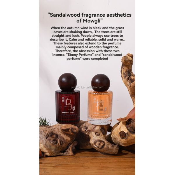 Unisex Ebony Sandalwood Niche Wood Perfume Spray for Home Office Car Hotel and Gift