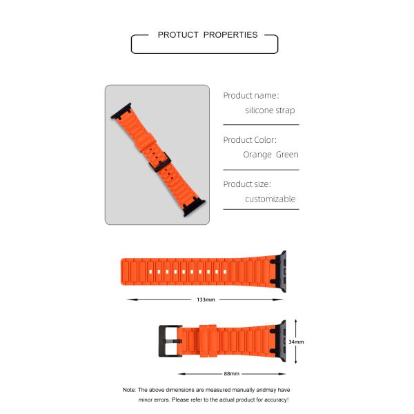 Waterproof Silicone Watch Strap · 18mm~22mm In Stock, Custom Sizes Also Available | Minimum Order Quantity 10 - SHX