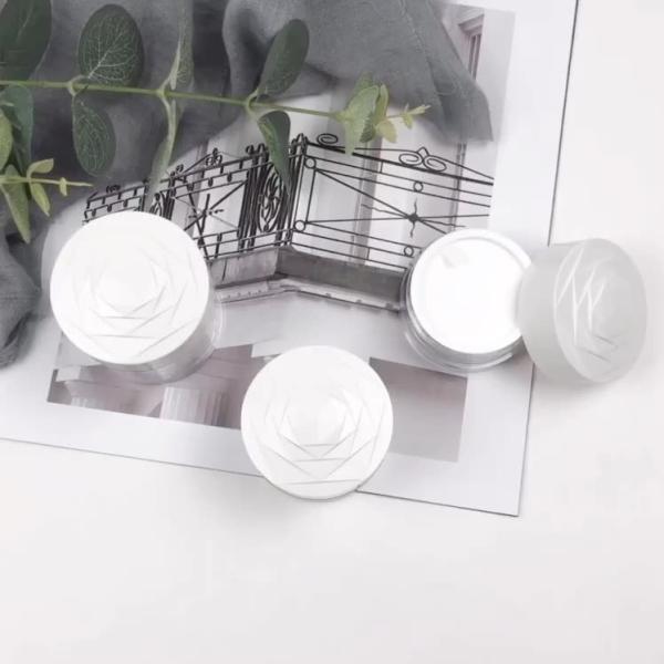 20g 30g 50g Ps Plastic Cosmetic Jar Face Cream Packaging Jar Sample Test Jar