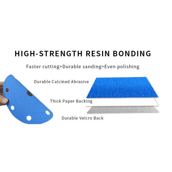 5-Inch Hook Loop Discs for Heavy-Duty Sanding 80 Grit Sandpaper in Red
