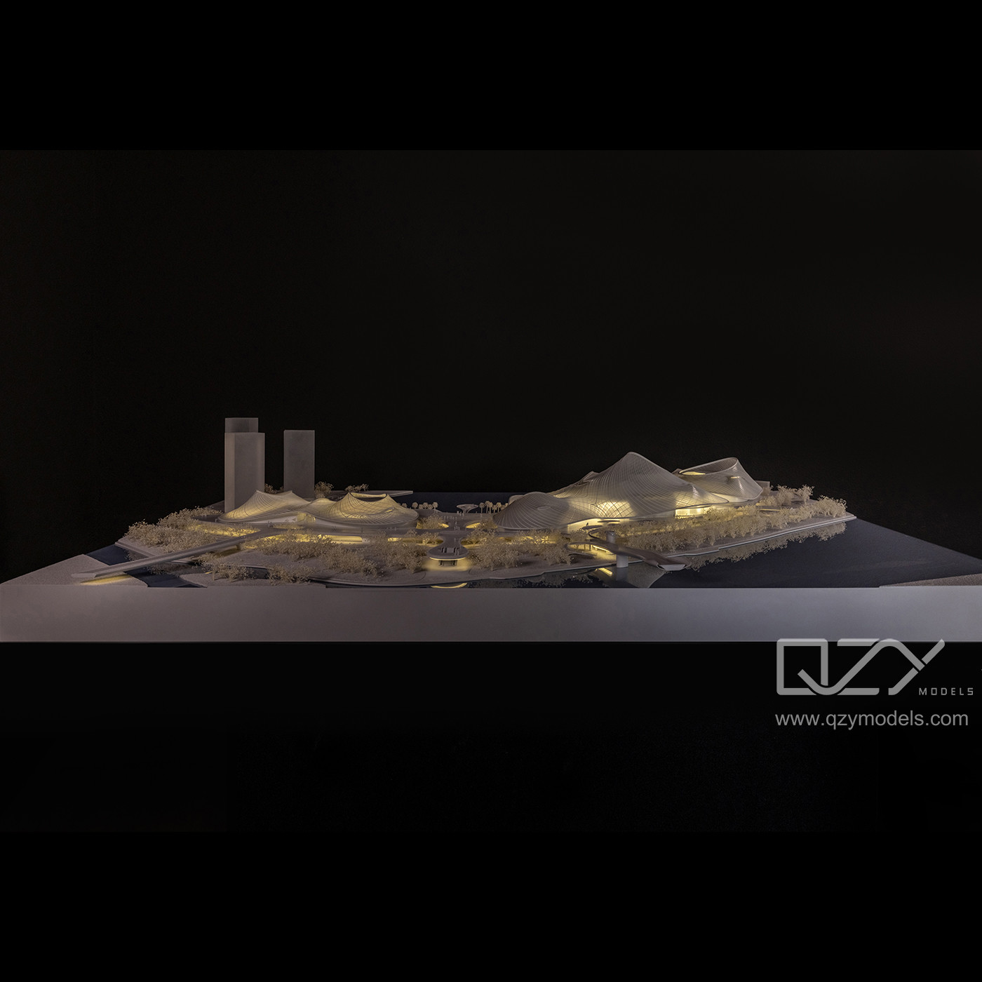 MAD Architecture Проектировано Foshan Nanhai Art Center 1/300 Дисплейная модель Водная конструкция