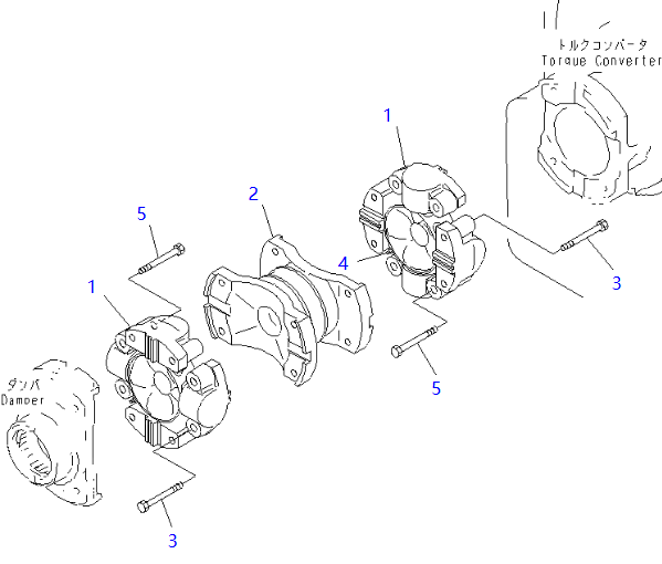 195-20-31100 195-20-33100 281-20-12201 Spider KOMATSU Bulldozer Spare Parts For D375A-3A