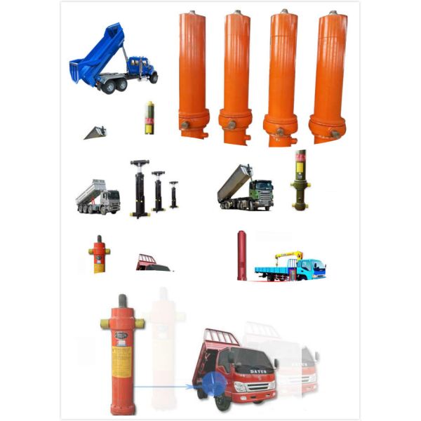 3 altas presiones largas del cilindro hidráulico del remolque de la descarga del movimiento de 6 pies