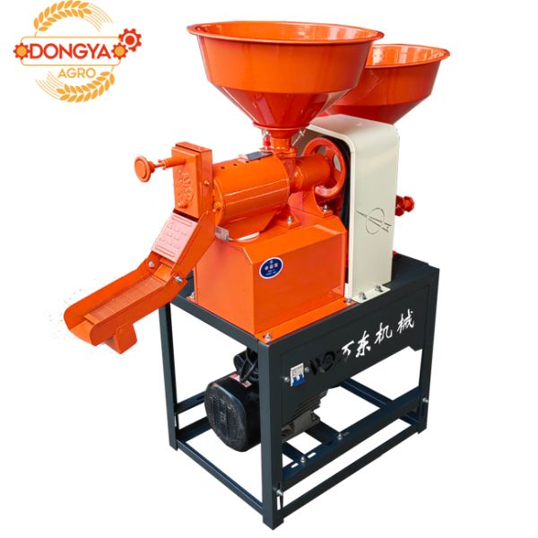 220V 3HP Mini Combined Rice Mill 180kg Per Hour Rice Husk Machine