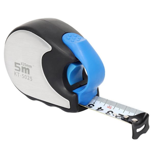 Tape de mesure en acier pour travail du bois sur mesure de 5 m revêtue de nylon