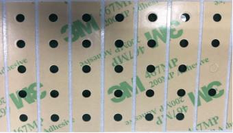 ASTM D3330 testou a etiqueta transparente de 3M 467 frente e verso claros da fita para teclados