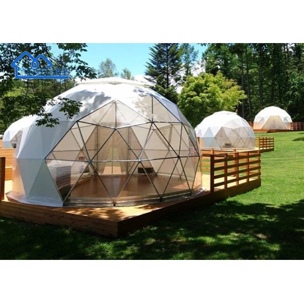 Blanco o color personalizado 6x6m Tiendas de campaña de hotel de lujo para glamping