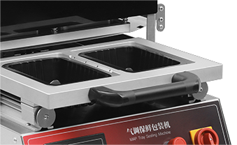 Food Grade 304 Stainless Steel Tray Sealing Machine DQ270T-E with 6061 Anodized Aluminum Mold and Integrated Control System