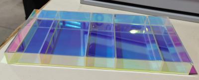 AT-0075 Colorful Transparent beaury tray, acrylic display, five compartments in the middle, hold cosmetics, makeup brushes, or other small items (Assembly Required)