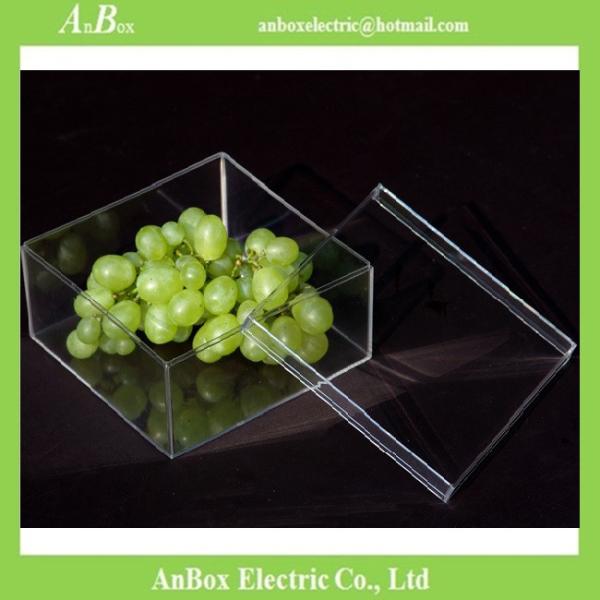 Cheap price Poly Styrene PS material high transparent clear plastic storage box with cover
