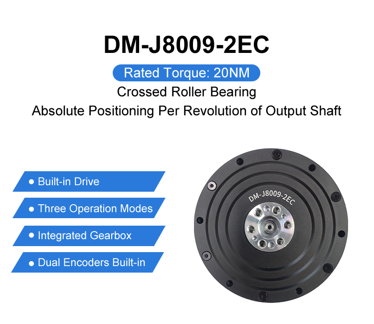Foxtechrobot DM-J8009-2EC 6DOF Robot Arm Compact Servo Motor 24V 48V Joint Module Actuator