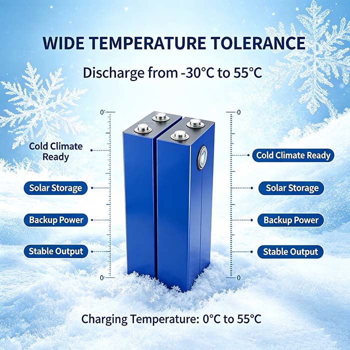 3.2V 100Ah Lifepo4 Prismatic Battery Cell, 0.39mΩ Low Internal Resistance