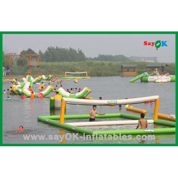 Funny Volleyball Court Inflatable Water Toys , Inflatable Pool Toys