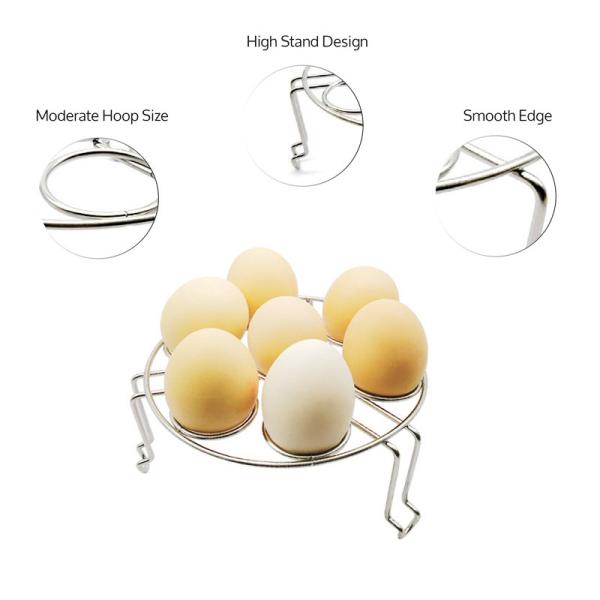 Best Product Wholesale Pot Accessories Set 10 Pcs Silicone Steamer Basket, Egg Rack,Dish Plate Clip, Egg Bites Mold, Oven Mitts