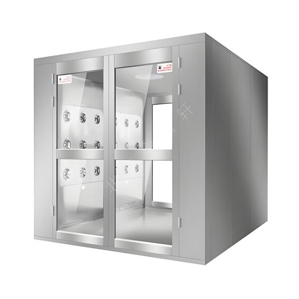 Stainless Steel Cargo Shower Room Air Shower With Fast Door For Clean Room / Laboratory