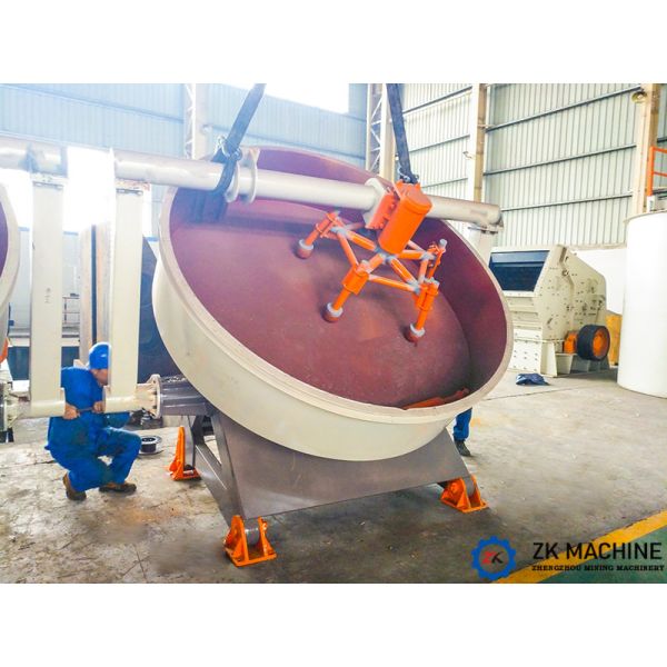 Small Scale Production 45t/h Mineral Disc Pelletizer Machine