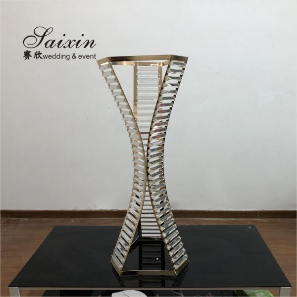 ZT-542 Роскошный кристаллический цветочный стенд центральный элемент для свадебного декора